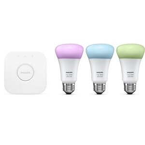 PACK PHILIPS HUE (3 AMPOULES COULEURS + 1 BRIDGE) - 1822504 - 1 - Somfy